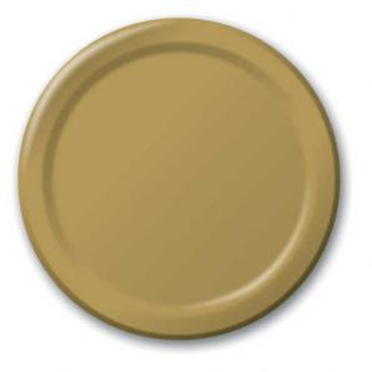 Glittering Gold 7 Inch Paper Plates Case