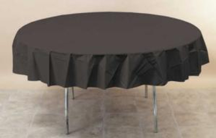 Black Velvet Octy-Round Paper-Lined Table Cover Case