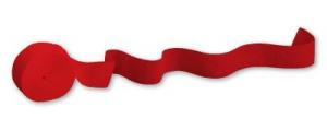 Crepe Paper Streamer Red 500 feet