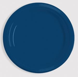 Navy 7 Inch Plastic Plates