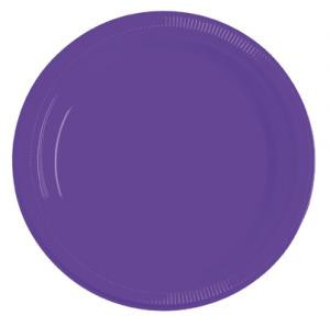 Purple 7 Inch Plastic Plates