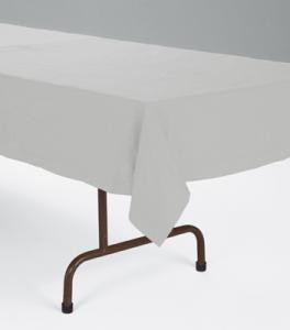 Shimmering Silver Paper Table Cover