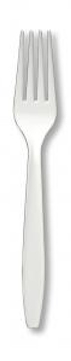 White Plastic Forks - 24 ct