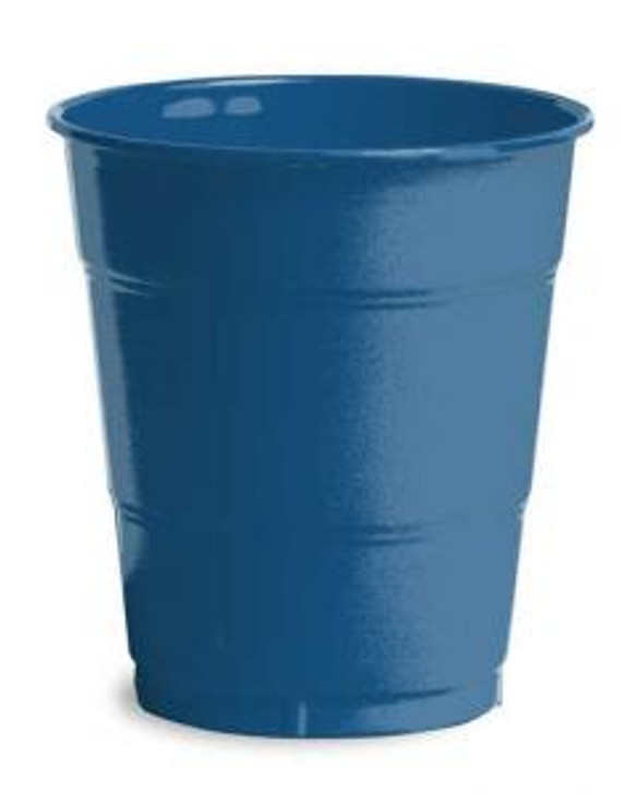 Navy 12 oz Plastic Cups