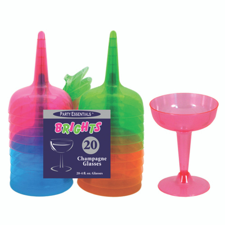 Neon Champagne Glasses