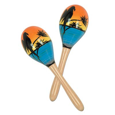 Luau Tropical Fun Party Maracas