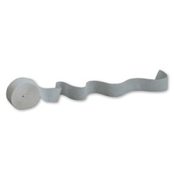 Crepe Paper Streamer Gray 500 Ft