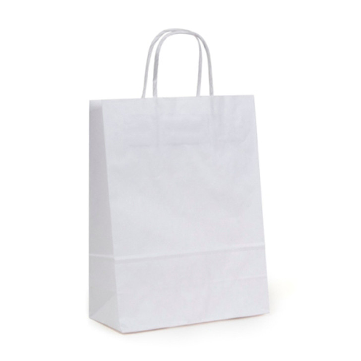 Medium White Handle Bag