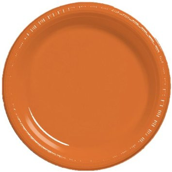 Sunkissed Orange 10 Inch Plastic Plates