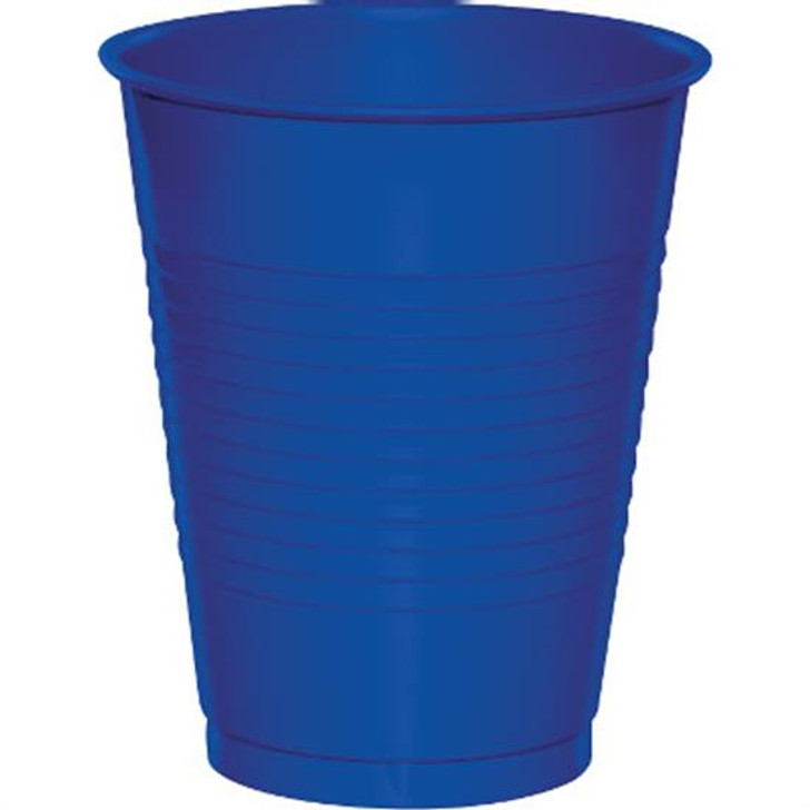 Cobalt 16 oz Plastic Cups - 20 ct