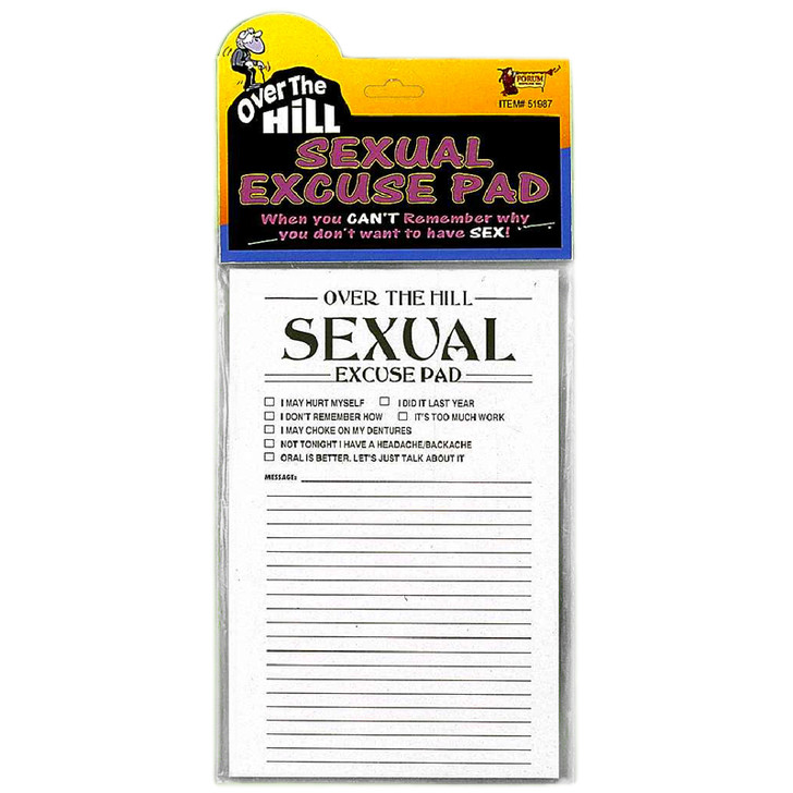 Sexual Excuse Pad Gag Gift