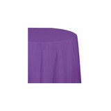 Amethyst Plastic Round Table Cover - 82 in
