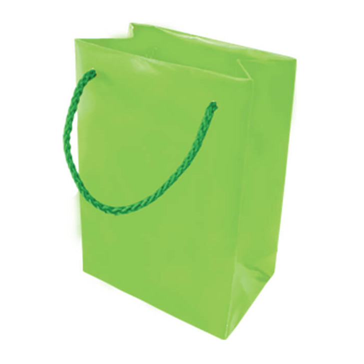 Small Limon Laminated Gloss Handle Bag