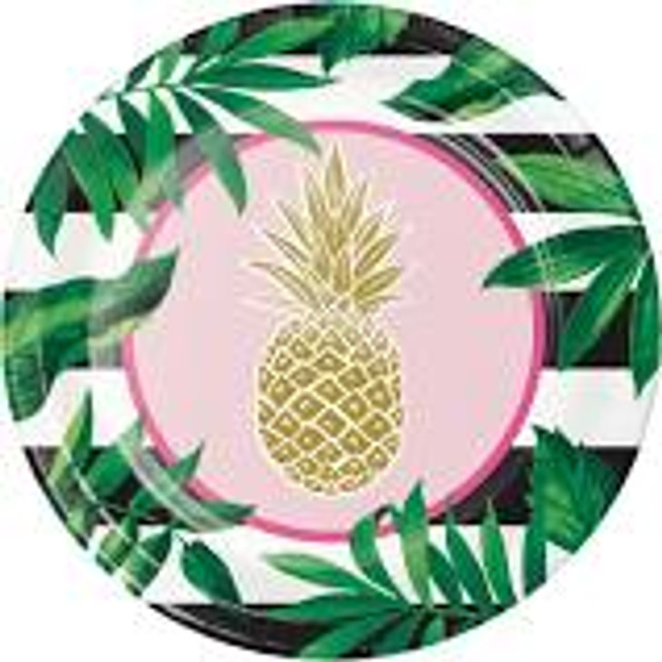 Pineapple Wedding 10" Paper Plates