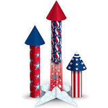 Patriotic Firecracker 3-D Centerpiece