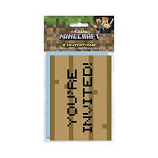 Minecraft Invitations - 8 ct