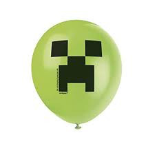 Minecraft Latex Balloons - 8 ct