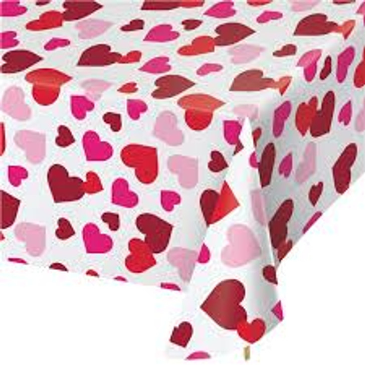 Valentines Hearts Table Cover  - 54 x 102 in
All Over Print