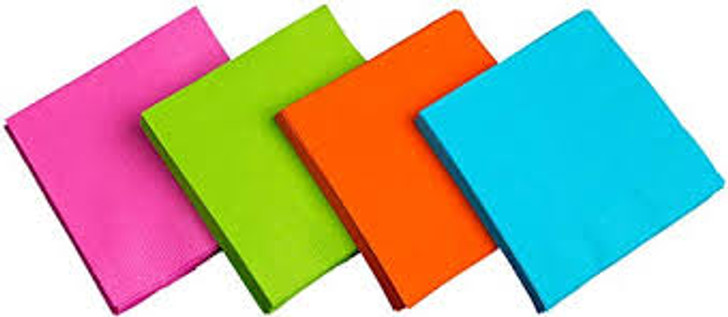 Brights Neon Lunch Napkins - 48 ct.
4 neon colors