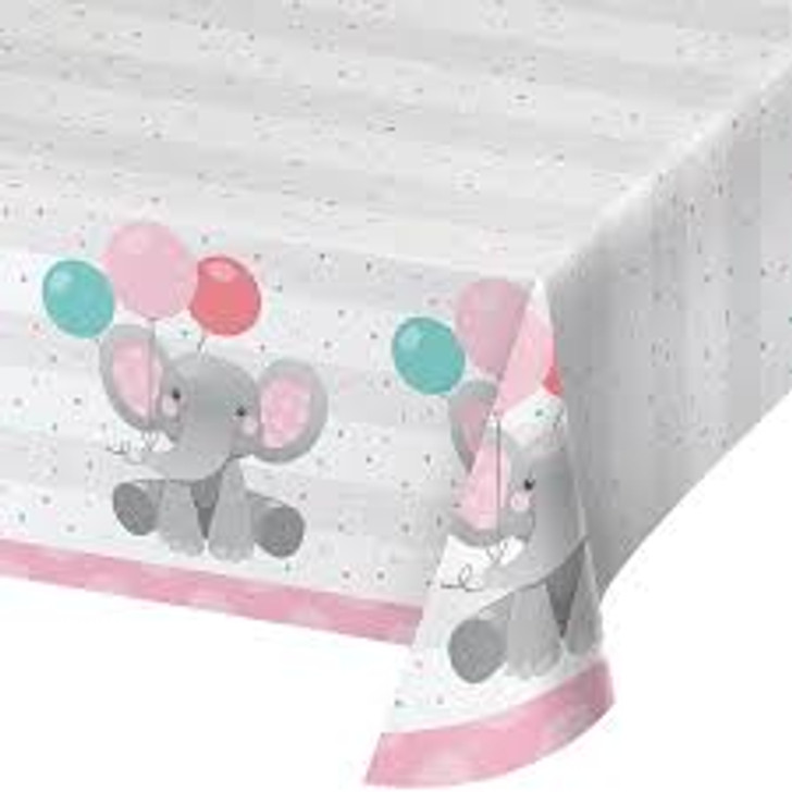 Girl Enchanting Elephants  Paper Table Cover
All Over Print