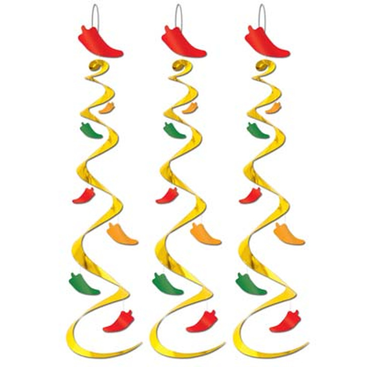 Fiesta - Chili Pepper Whirls - 3 pieces