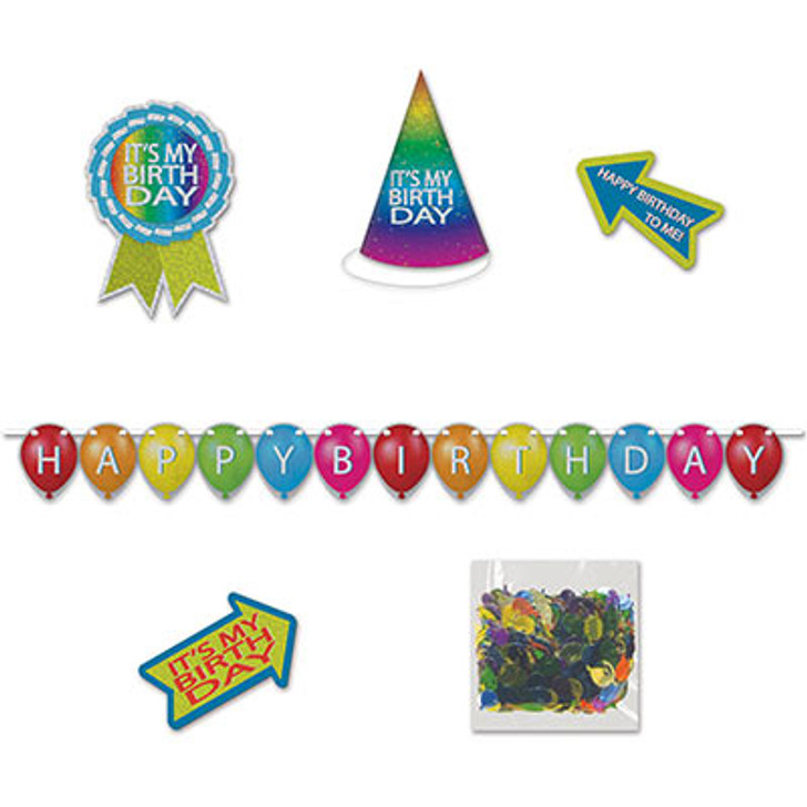 Birthday Desktop Party-Pack Kit - 6 pieces