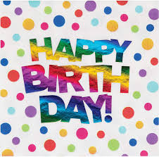 Rainbow Foil Happy Birthday Lunch Napkins - 16 ct