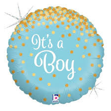 It's A Boy Baby Shower Foil Balloon - 18 in