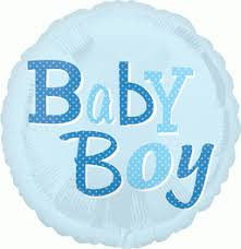 Baby Boy Baby Shower Foil Balloon - 18 in