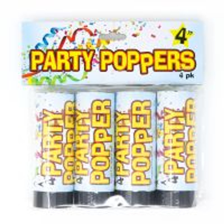 4 Count Twist Poppers - 4 inch big