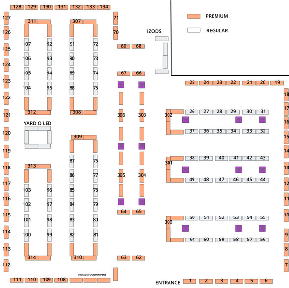 London Spring Pen Show 1st March 2026 Regular Table