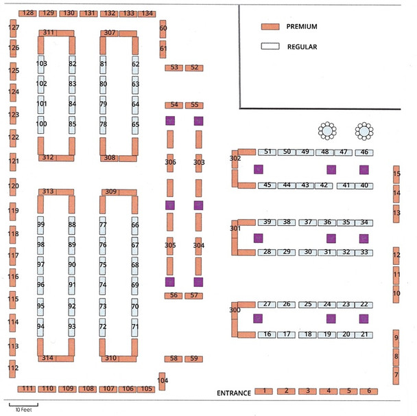 London Autumn Pen Show 13th Oct 2024 Premium Tables Set of 3