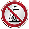 ISO Safety Sign - Do not use for wet grinding