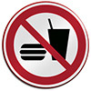 ISO Safety Sign - No eating or drinking