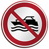 ISO Safety Sign - No mechanically
 powered craft