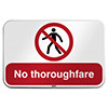 ISO Safety Sign - No thoroughfare