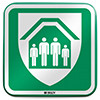 ISO Safety Sign - Protection Shelter