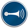 ISO Safety Sign - Sound horn