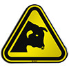 ISO Safety Sign - Warning; Bull