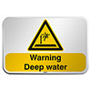 ISO Safety Sign - Warning; Deep water