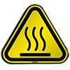 ISO Safety Sign - Warning; Hot surface