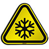 ISO Safety Sign - Warning; Low temperature/ freezing conditions