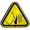 ISO Safety Sign - Warning; Sudden loud noise