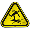 ISO Safety Sign - Warning; Thin ice