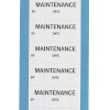 Maintenance Write-on labels