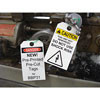 Non-Adhesive Pre-Printed Pre-Cut Safety Tags for BBP3x/S3xxx/i3300 Printers