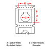 Raised Profile Labels for BBP3X/S3XXX/i3300 Printers