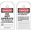 RipTag Danger Do Not Operate Safety Tag Roll