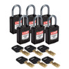 SafeKey Compact Nylon Lockout Padlocks with Alumium Shackle