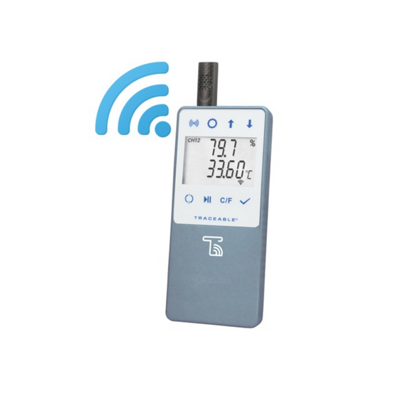 Traceable® Temperature/Humidity WIFI Data Logger Compatible with TraceableLIVE® Cloud Service